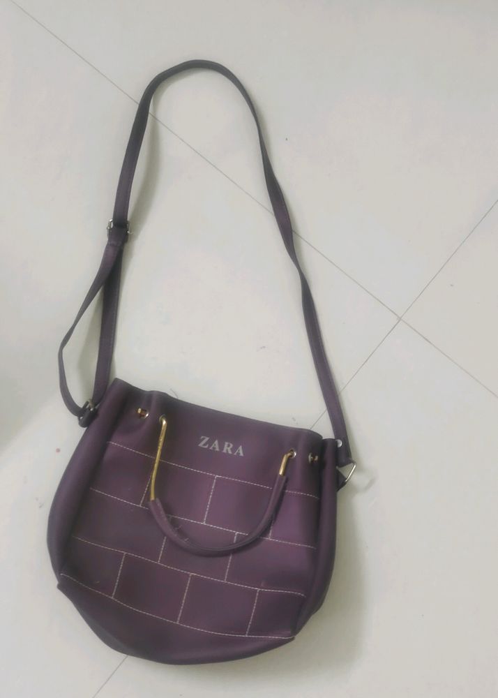Purple Colour Sling Bag For Women