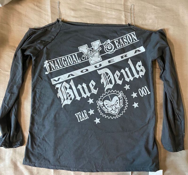 Long Sleeve Off Shoulder Top