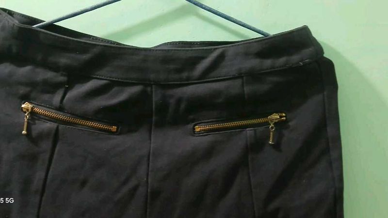 Blue Pants with Zipper Pockets