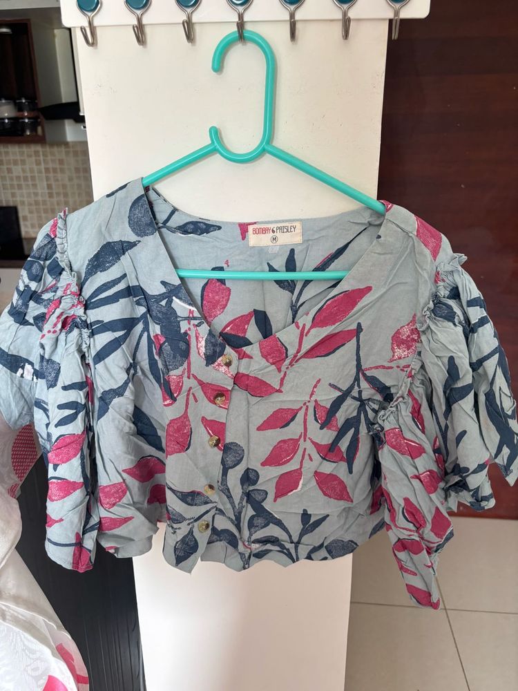 Floral Print Crop Top