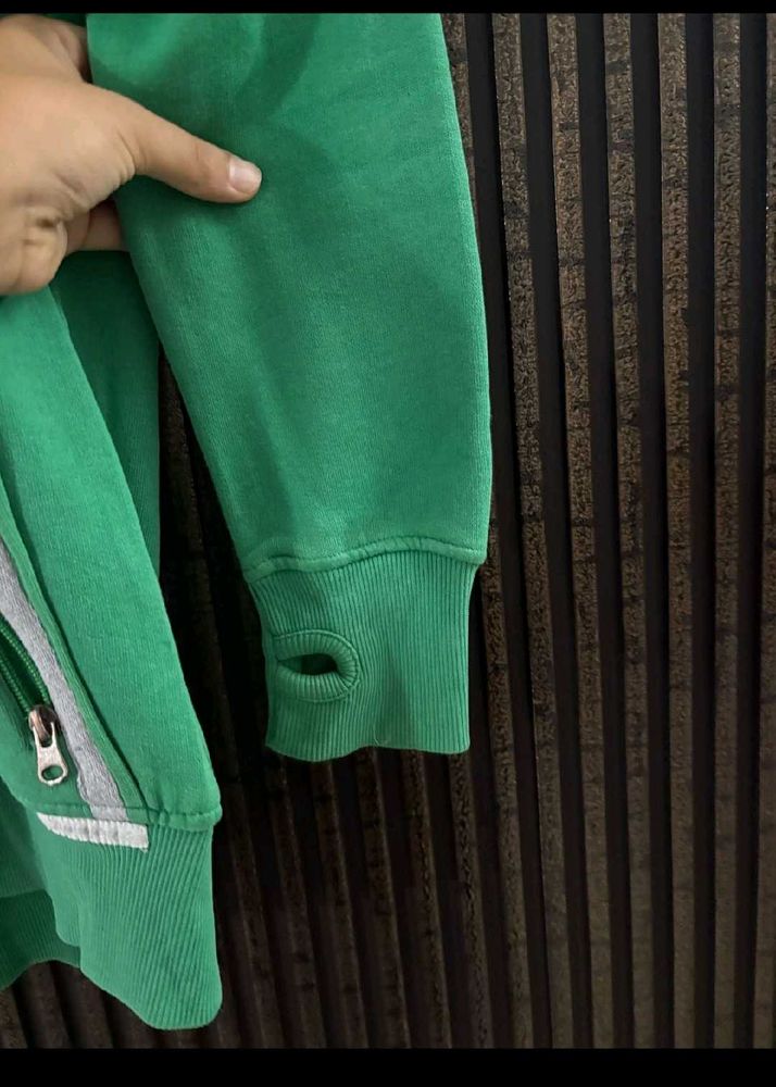 Green Sweatshirt Women Sporty