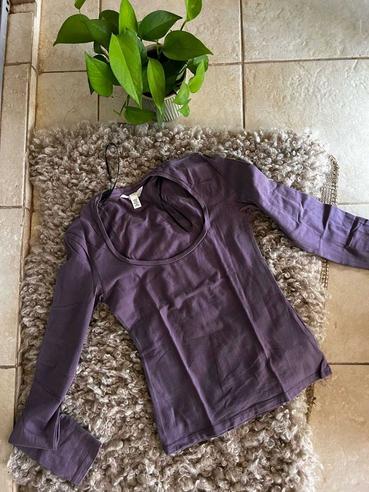 H&amp;M - Lavender Full Sleeve Top