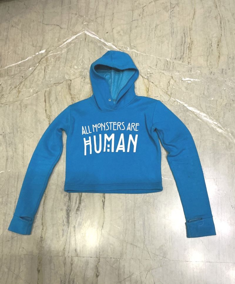 Blue Graphic Hoodie