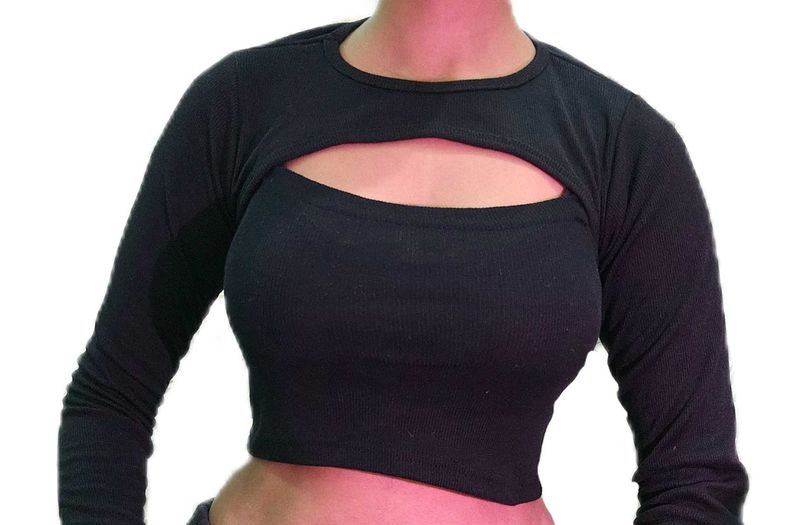 ᯓ★ Hollow Out Crop Top ᯓ★