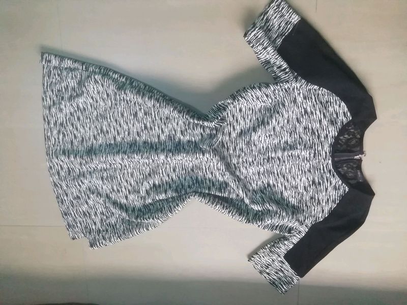 zebra print party dress