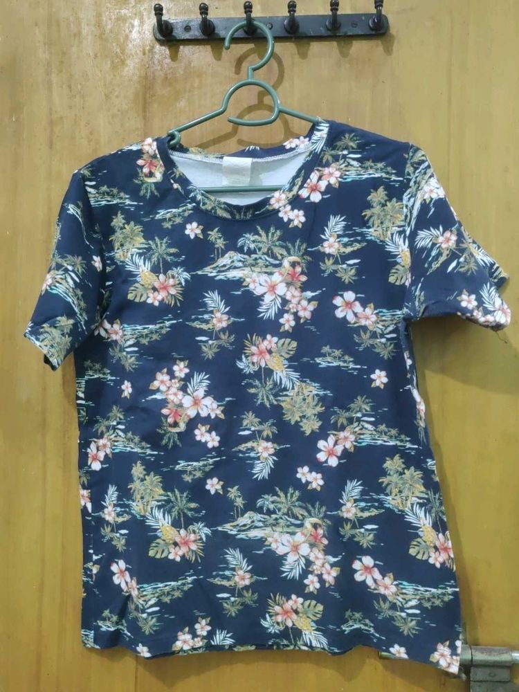 floral blue top 💙