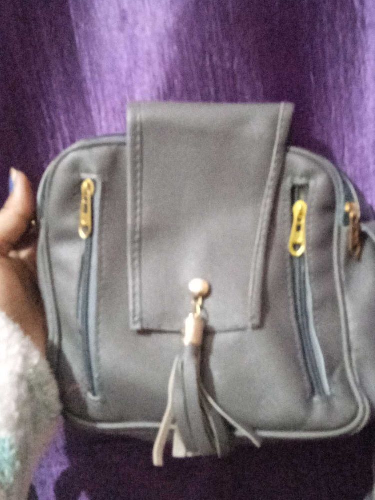 Stylish Gray Crossbody Bag