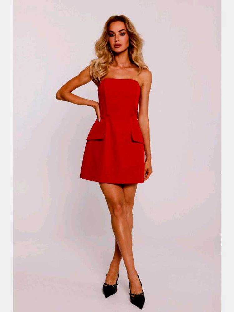 Bandeau Strapless Mini Dress