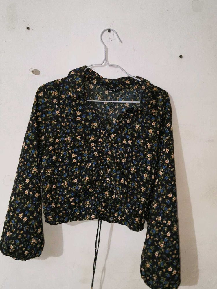 Floral Print Long Sleeve Top