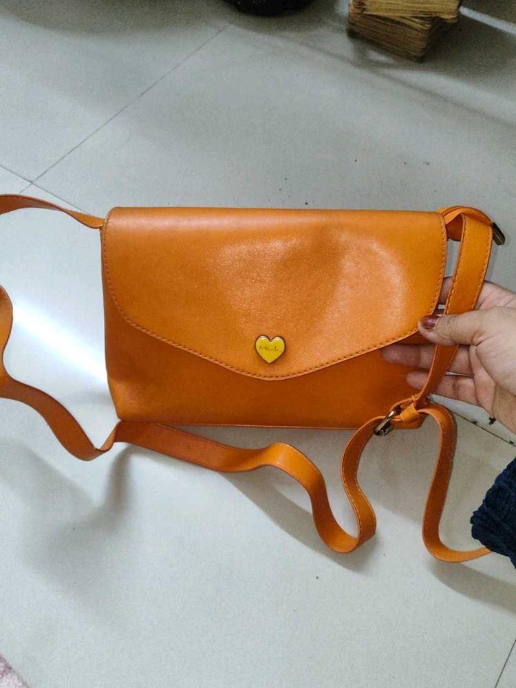 Orange Crossbody Bag