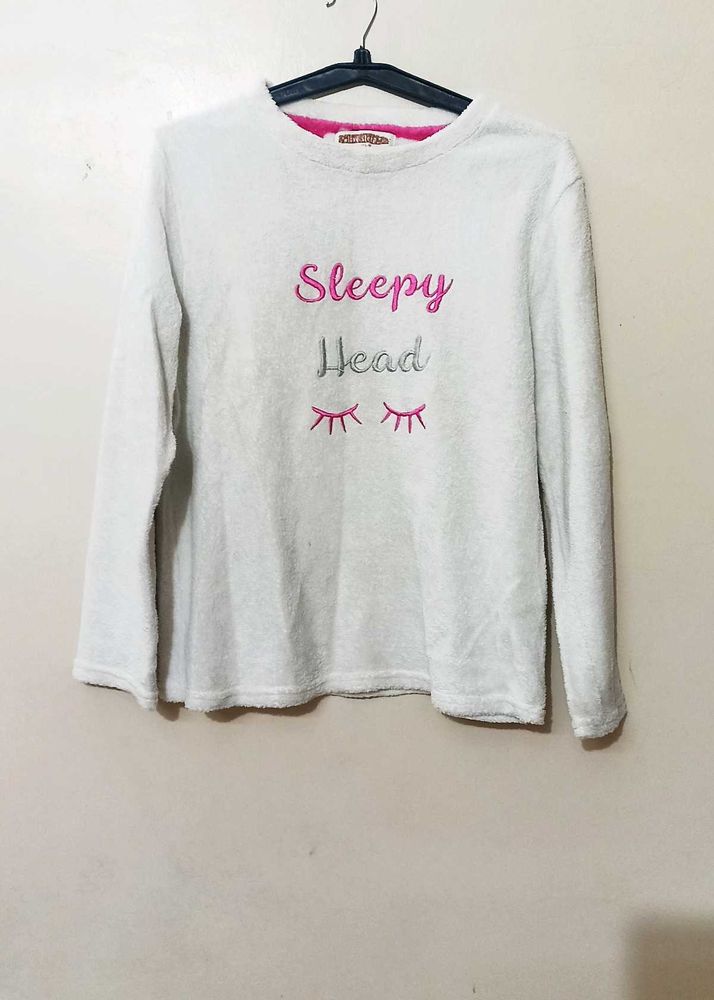 Soft Fur Top- Sleepy Head