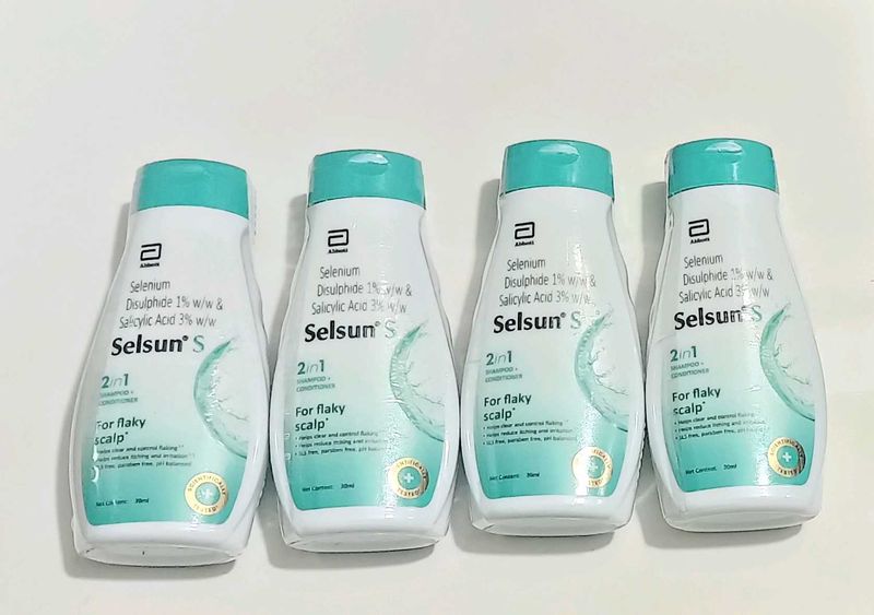 Selsun S Shampoo (4 bottles)
