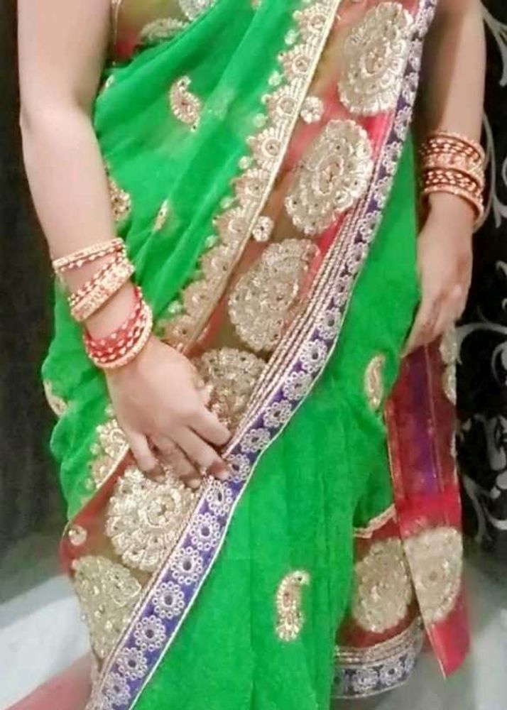 Gorgeous Green Saree