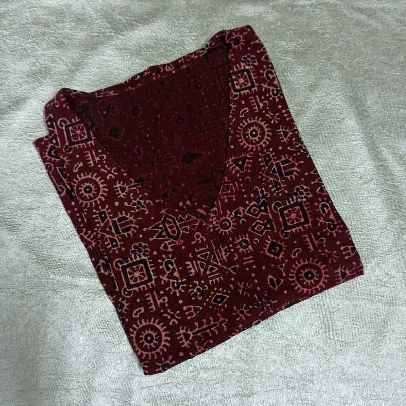 Ethnic Print Kurta Top
