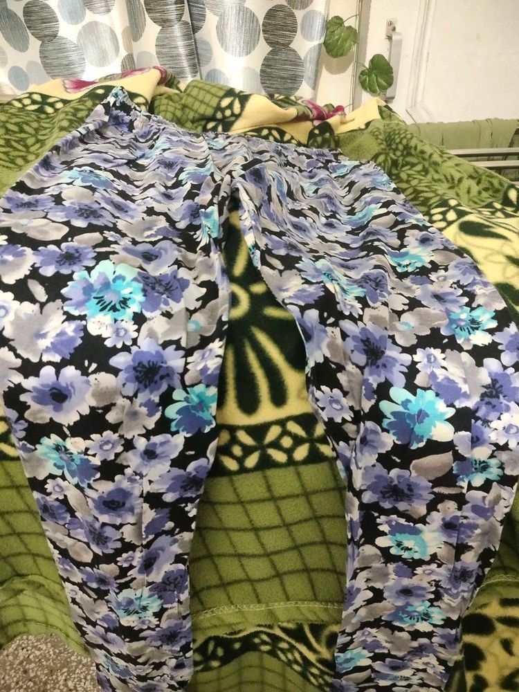 Floral Print Cotton Legging