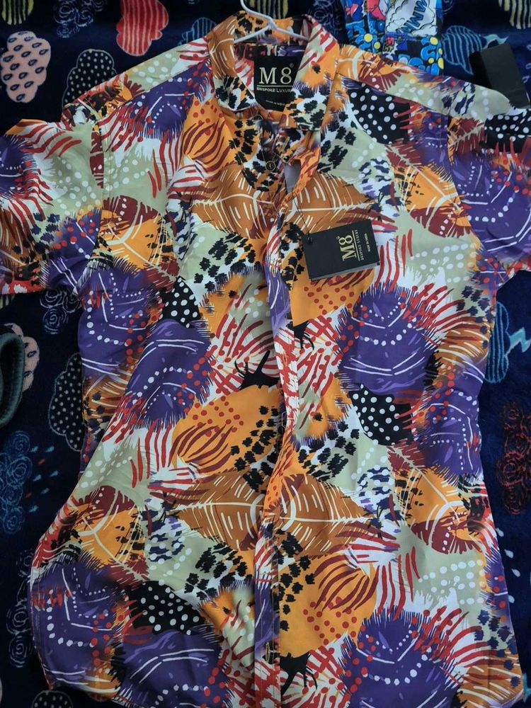 M8 Abstract Print Shirt