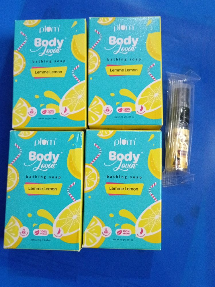 Combo Of 4 Plum Lemme Lemon Bathing Soap