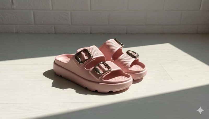 Pink Buckle Sandals