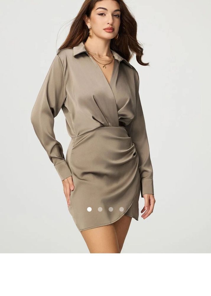 Savana Shirt Satin Dress