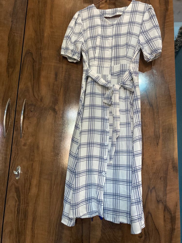 Korean Gingham Dress