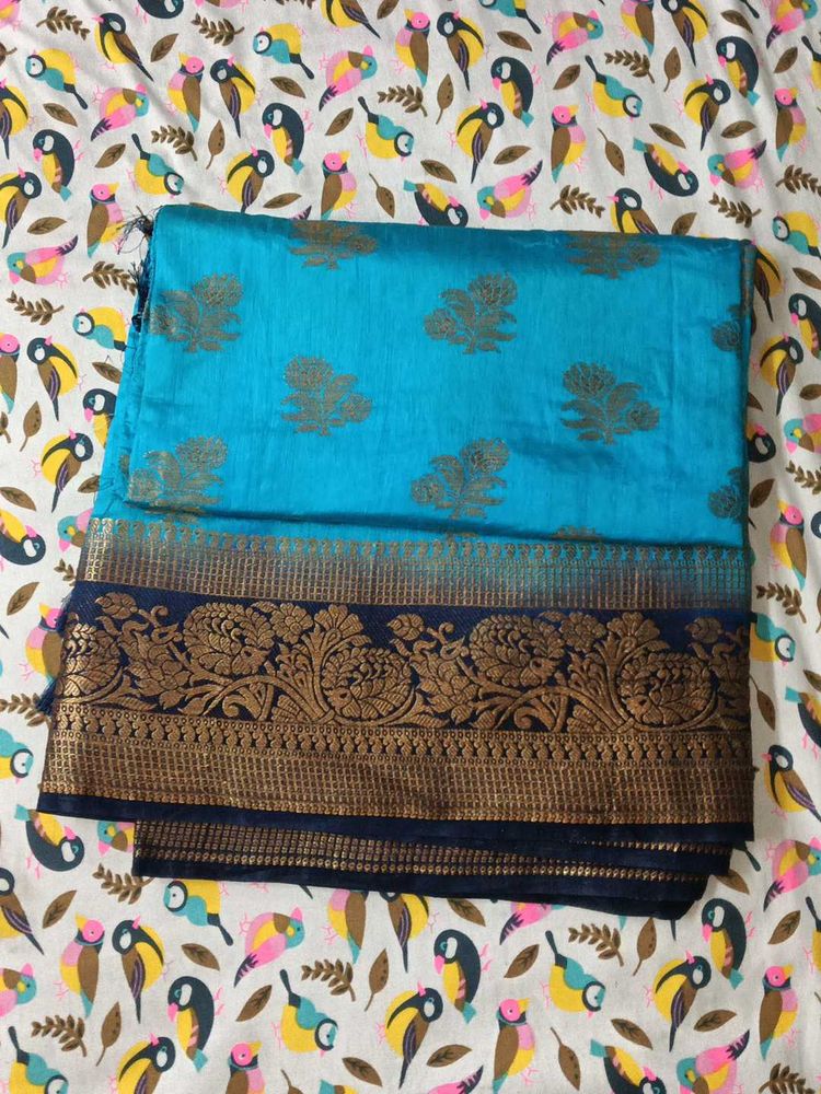 Elegant Blue Saree