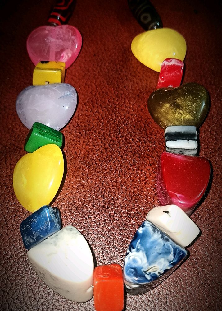 Multicolored Neckpiece Handmade