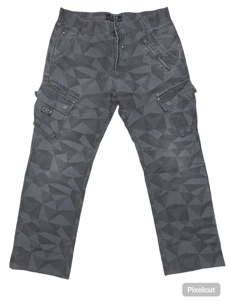 Premium FOB Geometric Cargo Pants