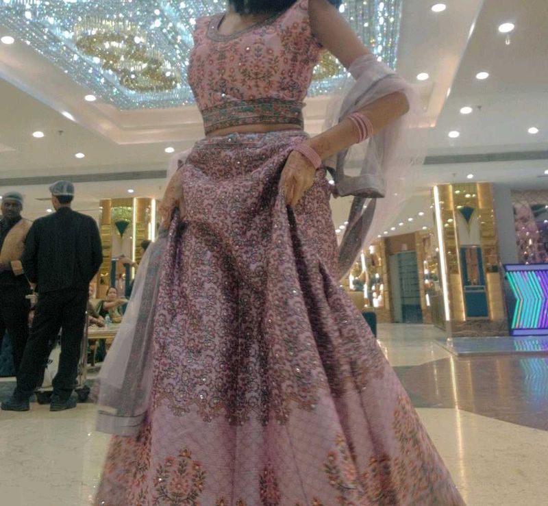 Elegant Pink Lehenga Choli Set