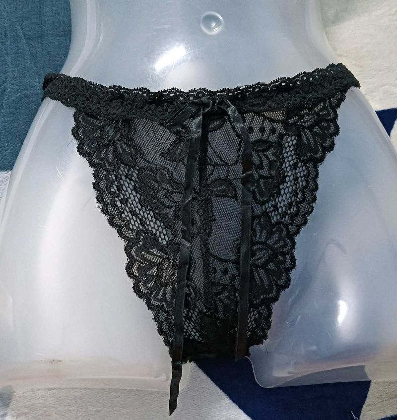 ,🖤Black Lace Thong