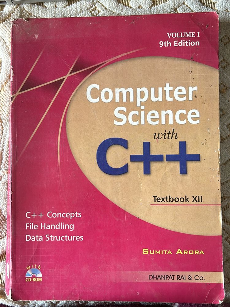 Computer Science C++ Sumita Arora Vol 1