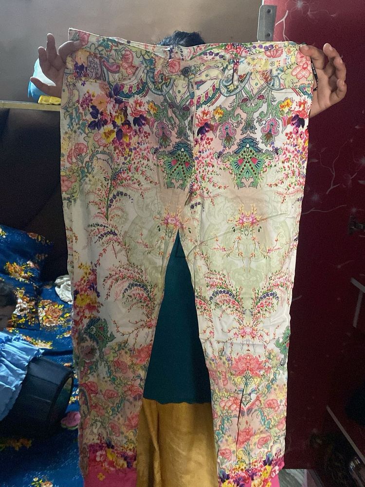 Floral Print Pants