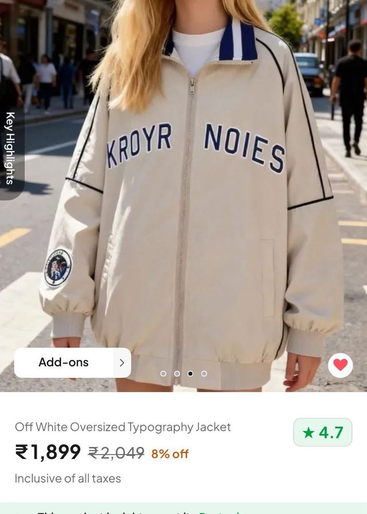 Off White Newme Jacket With Tag