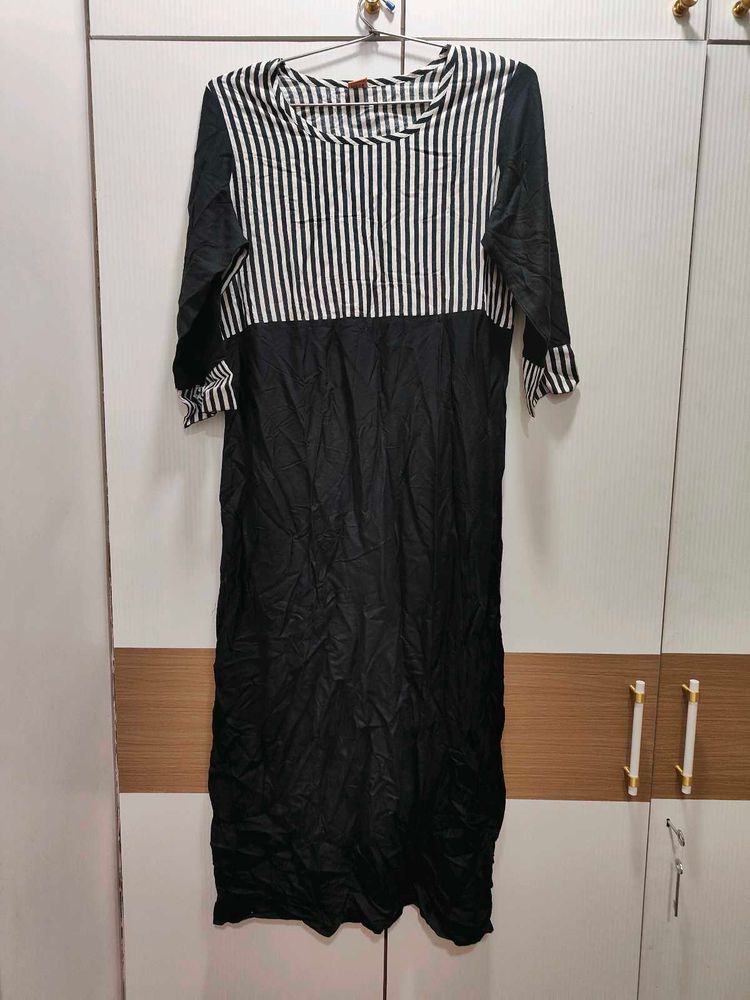 Black Stripe Kurti