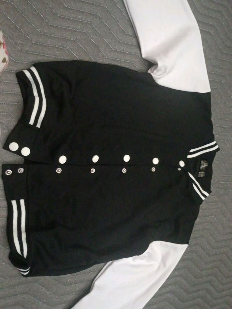 Back White Korean Jacket