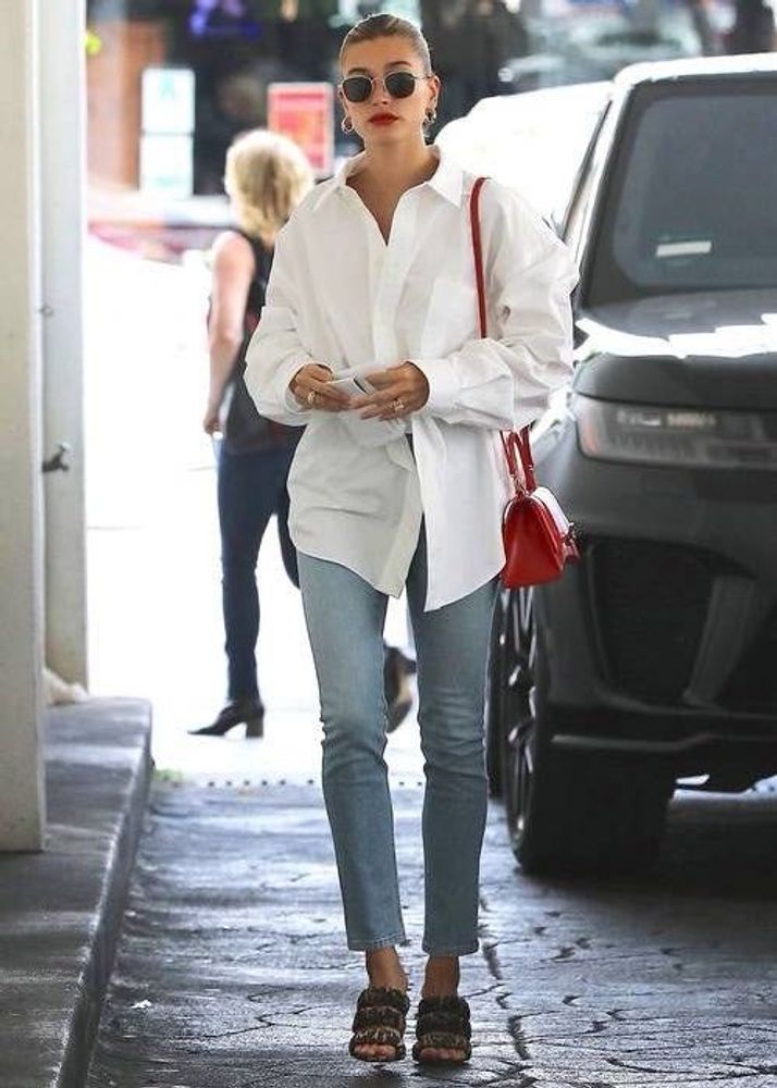 H&amp;M Poplin Oversized Button Down Shirt
