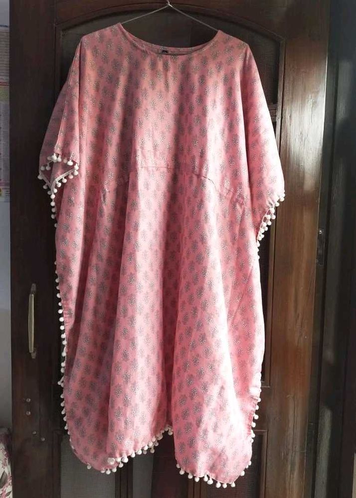 Pink Floral Kaftan