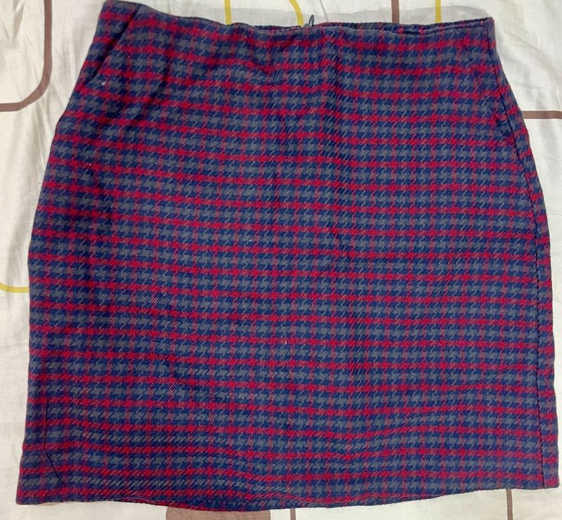Checkered Mini Skirt