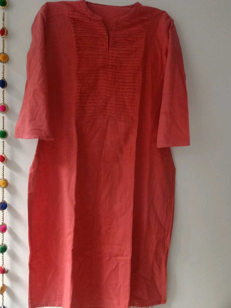 Coral Straight Kurta