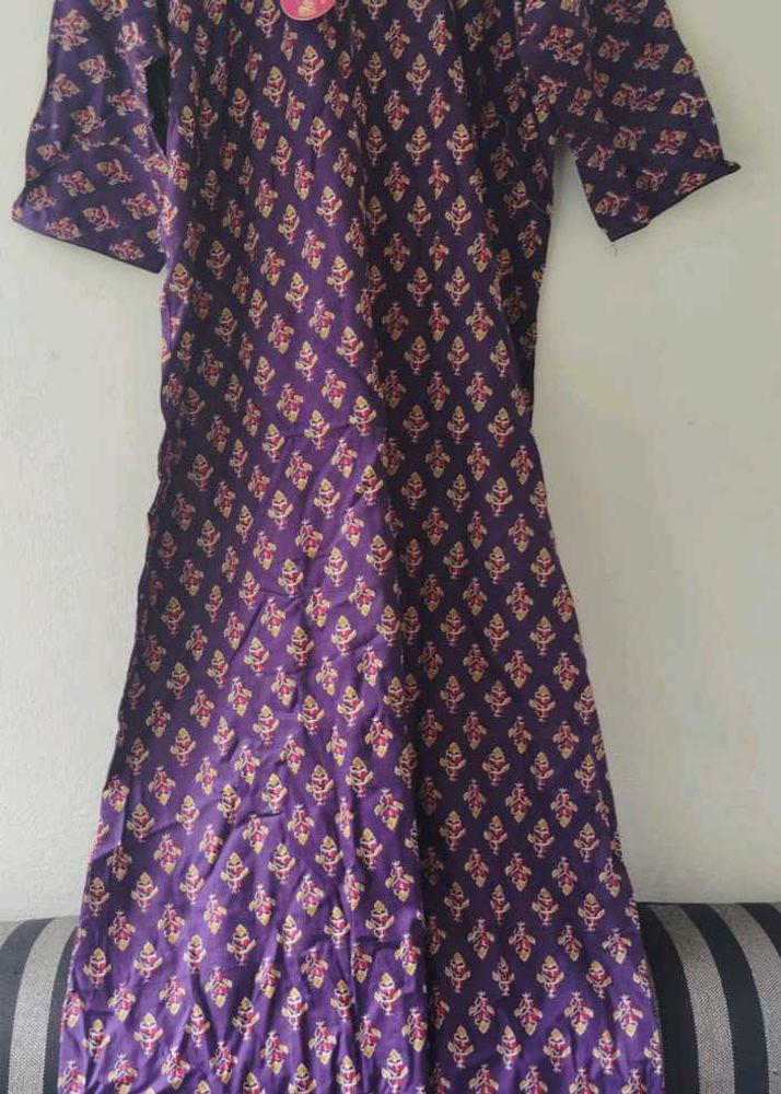 Purple Printed Nighty