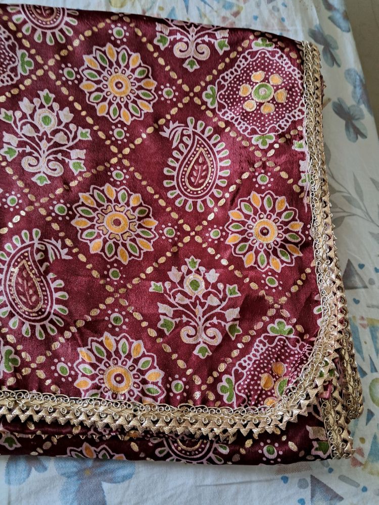 Golden Lace Duppata
