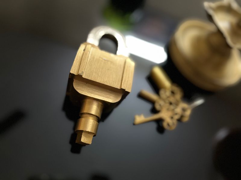 BRASS BLESSINGS VINTAGE PADLOCK 🔐