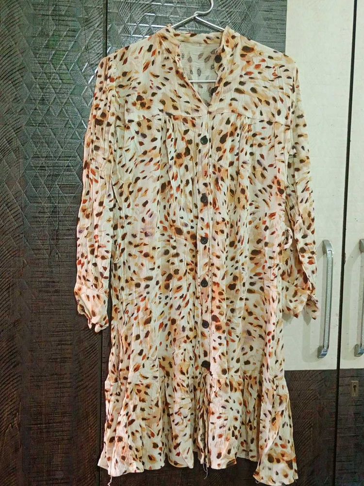 Stylish Animal Print Dress