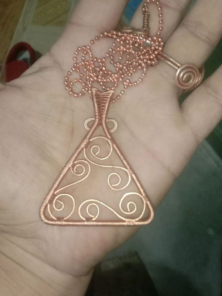 Trikonian Pendent Locket Handmade Copper Etsy Stuf