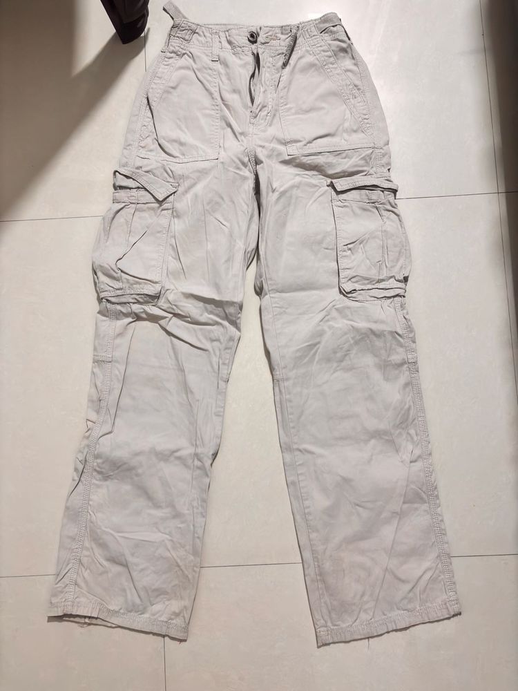 BERSHKA grey Cargo Pants