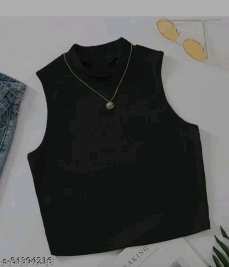 Sleeveless Black Top