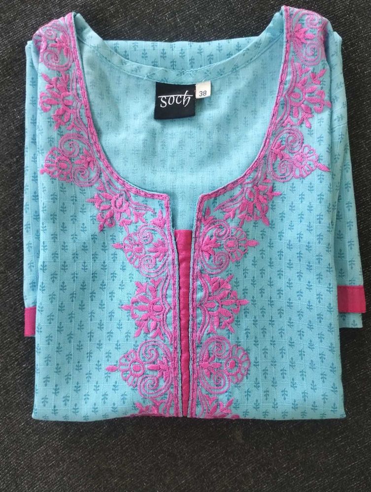 Soch Cotton Embroidered Kurta