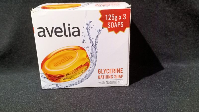 Avelia Glycerine Bathing Soap For All SkinType Pack Of 3*125g Each