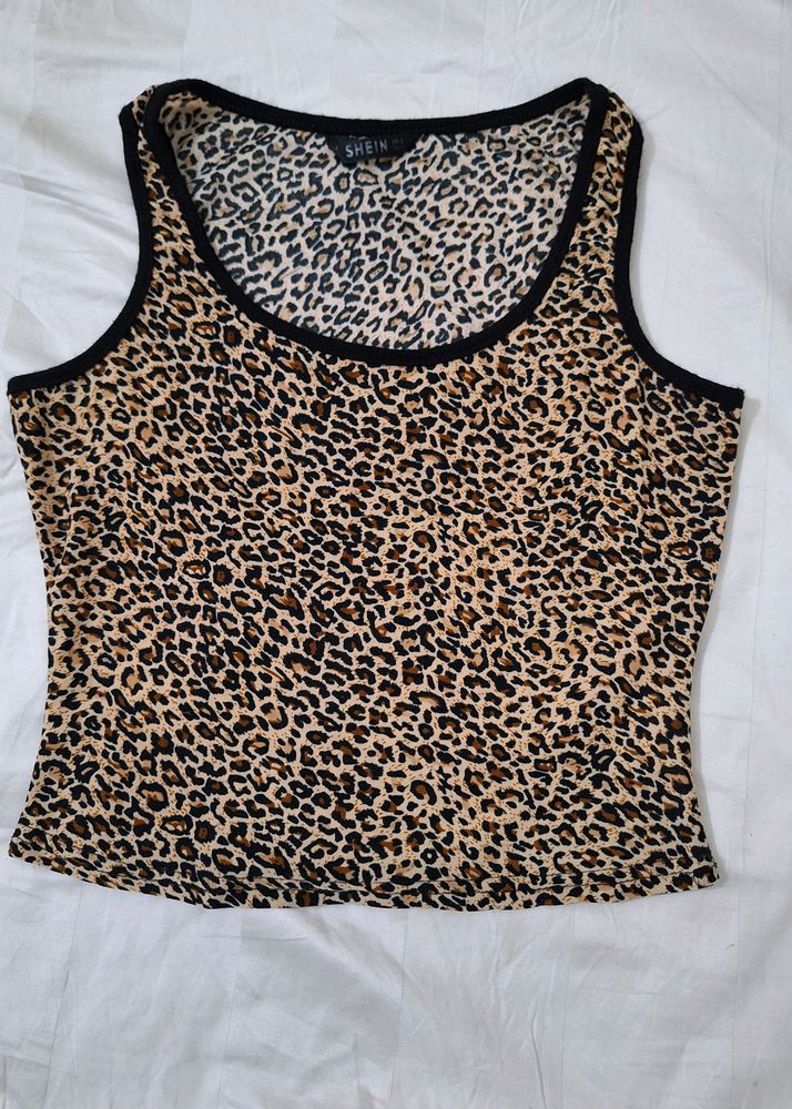 Shein Leopard Print Top