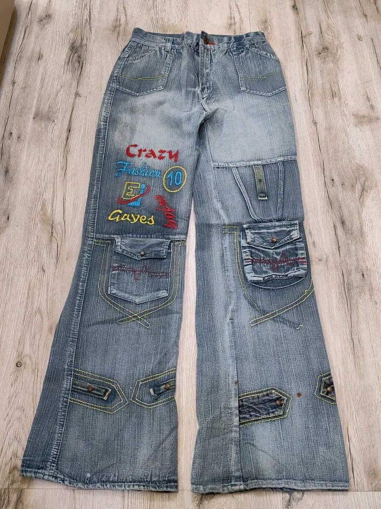 Sc9290 Sabrin Cargo Bootcut Jeans Waist 24