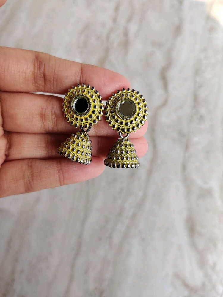 Light Yellow Jhumka